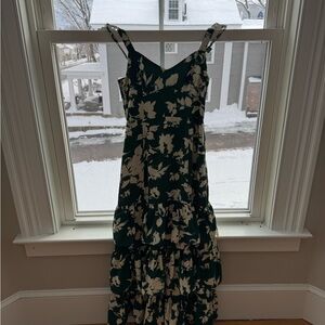 Abercrombie & Fitch Floral Green Dress